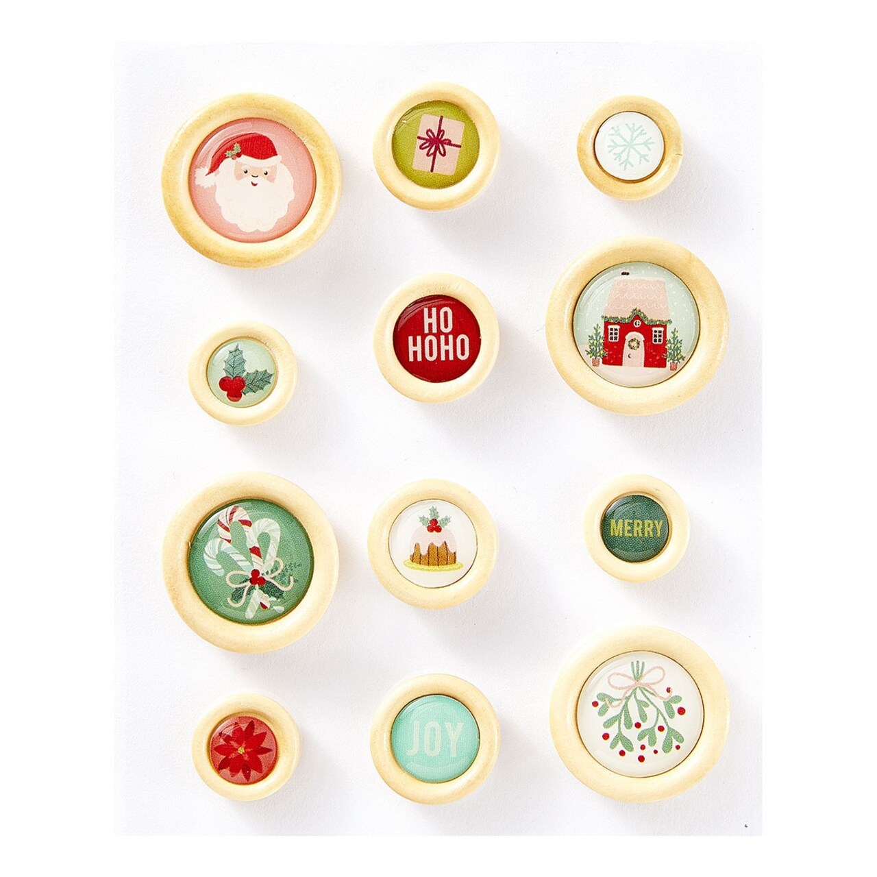 Spellbinders Button Embellishments From Rosie's Studio-Oh Joyful Day